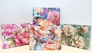Dárková taška \KVĚTY\ 18x24x10/4dr.
