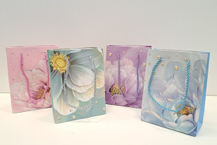 Dárková taška malá \KVĚT\ 16x12x6.5/4dr.