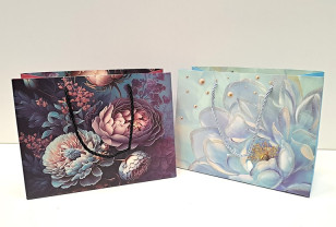 Dárková taška široká \KVĚTY\ 18x23x10/2b