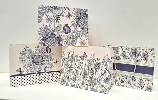 Dárková taška široká \BLUE\ 18x23x10/4dr