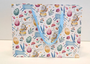 Dárková taška šir. \ZAJÍČCI\ 20x16x10cm