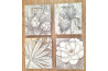 Dárková taška \GREY FLOWER\ 14x12x6/4dr.