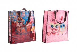 Nákupní taška PVC \OWLS\ 35x40x10/2dr.