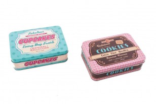 Plechová dóza \VINTAGE\ 14.5x10.5x4/2dr.