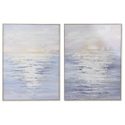 Obraz v rámu \BLUE SEA\ 90x4.5x120/2dr.