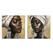Obraz na plátně \AFRIČANKA\ 60x2x60/2dr.