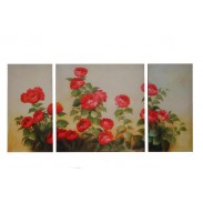 3-dílný obraz \RED ROSES\ 25/50/25x3cm