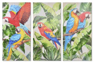 Obraz \TROPICAL-PARROTS\ 190x90x3/3dr.