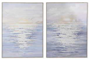 Obraz v rámu \BLUE SEA\ 90x4.5x120/2dr.