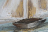 Obraz na plátně \LOĎKA\ 40x2.5x40/2dr.