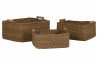 Sada 3 košů \SEAGRASS JUTE\ 52x40x25cm