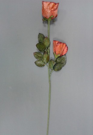 Růže \PINK\ 60cm/2x květ (latex)