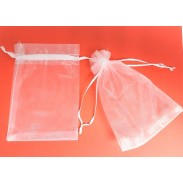 Dárkový sáček \ORGANZA BÍLÁ\ 13x18cm