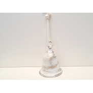 Závěsný zvon \WHITE&GOLD\ 15x19/38cm