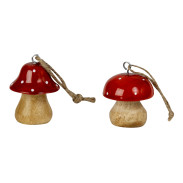 Závěsná dekorace \HOUBA\ 5-6cm/2dr.