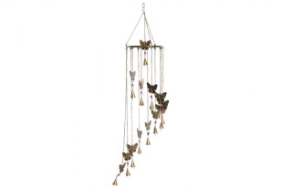 Závěsná zvonkohra \MOTÝLI\ 20x20x95cm