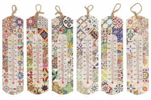 Nástěnný teploměr \TITLE\ 7x1x26/6dr.