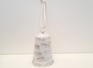 Závěsný zvon \WHITE&GOLD\ 15x23/50cm