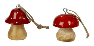Závěsná dekorace \HOUBA\ 5-6cm/2dr.