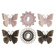 Sada PP \MOTÝLI\ 2xdekorace+zrcadlo/2b.