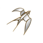 Dekorace na zeď \VLAŠTOVKA\ 28.5x3x28.5