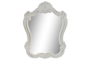Zrcadlo \WAVE WHITE\ MDF 41x2x53cm