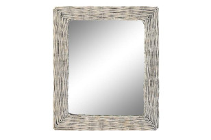 Zrcadlo \WICKER GREY\ 52.5x4x63cm