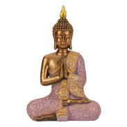 Soška \BUDDHA LILAC\ 19x29cm - resin
