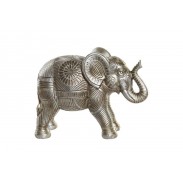 Soška slon \GOLDEN\ 19.5x7x14.5cm/resin