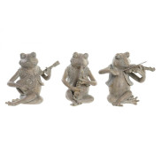 Soška \ŽÁBA MUZIKANT\ resin 23x19x23/3dr