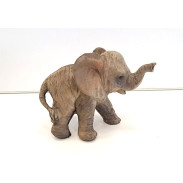 Figurka slon \HNĚDÝ\ 6x8.5x5cm
