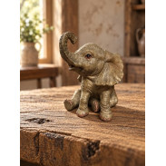 Figurka slon \HNĚDÝ\ 10x7.5x7cm