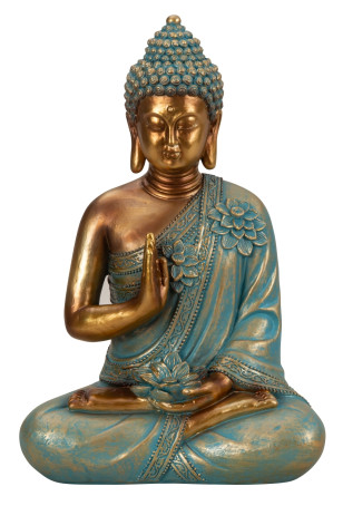 Soška \BUDDHA MINT\ 21x31.5cm - resin