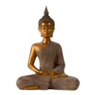Soška \BUDDHA GREY\ 31x43.5cm - resin
