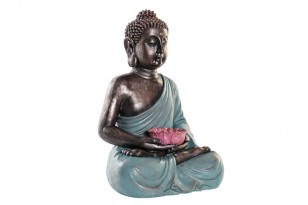 Soška \BUDDHA-TURQUOISE\ 40x33.5x60.5cm