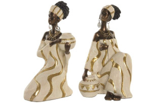 Soška \AFRIČANKA III\ resin 9x13x21/2dr.