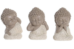 Soška \BUDDHA\ resin 8x7x9/3dr.