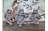 Soška \ŽÁBA MUZIKANT\ resin 23x19x23/3dr