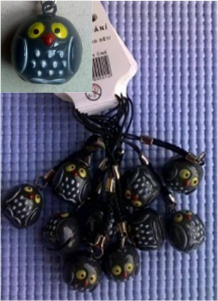 Rolnička na mobil \GREY OWL\ 2cm