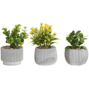 Dekorace \PLANT\ v květináči 8x8x13/3dr.