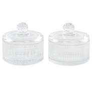 Skleněná dózička na šperky 10.5x10/330ml