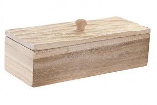 Dřevěná krabička \NATURAL WAVE\ 21x8x8cm