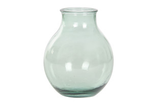 Skleněná váza \MINT GREEN\ 29x36/12l.
