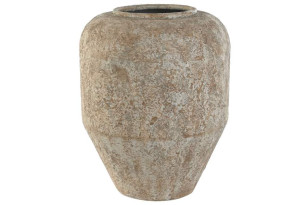 Kovová váza \WORN OUT WHITE\ 31.5x38.5cm