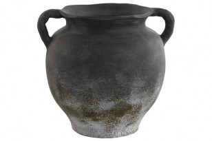 Terakotová váza \AGED GREY\ 27x26x26.5cm