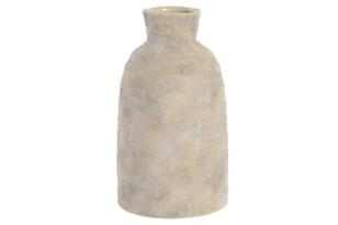 Kameninová váza \BEIGE\ 14x14x25cm