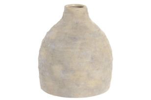 Kameninová váza \BEIGE\ 14x14x16cm