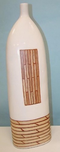 Váza \STAMP\ 19x52cm-keramika