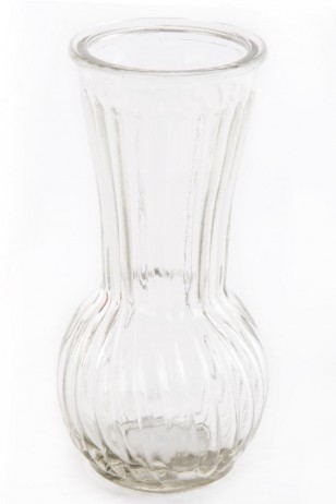 Skleněná váza \GRATED\ 7.5x18cm