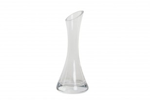 Skleněná váza \OBLIQUE WIDE\ 17.5x7cm